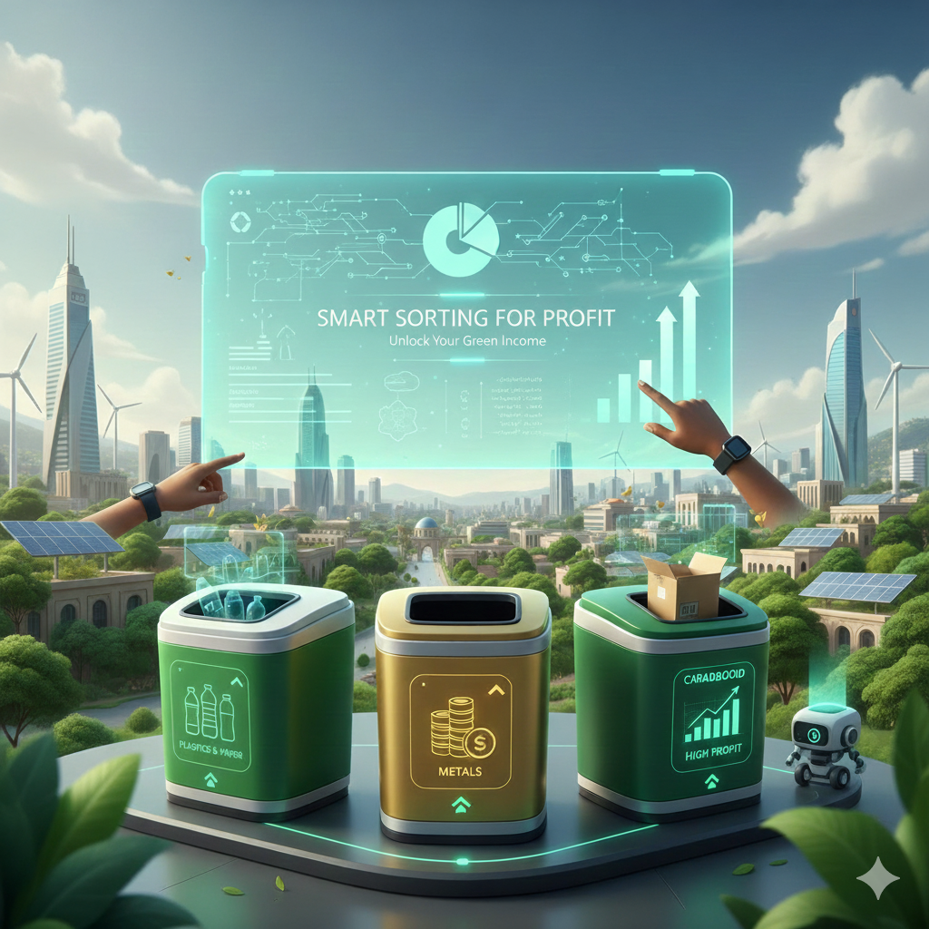 آموزش دسته‌بندی صحیح زباله‌های خشک برای فروش و درآمدزایی