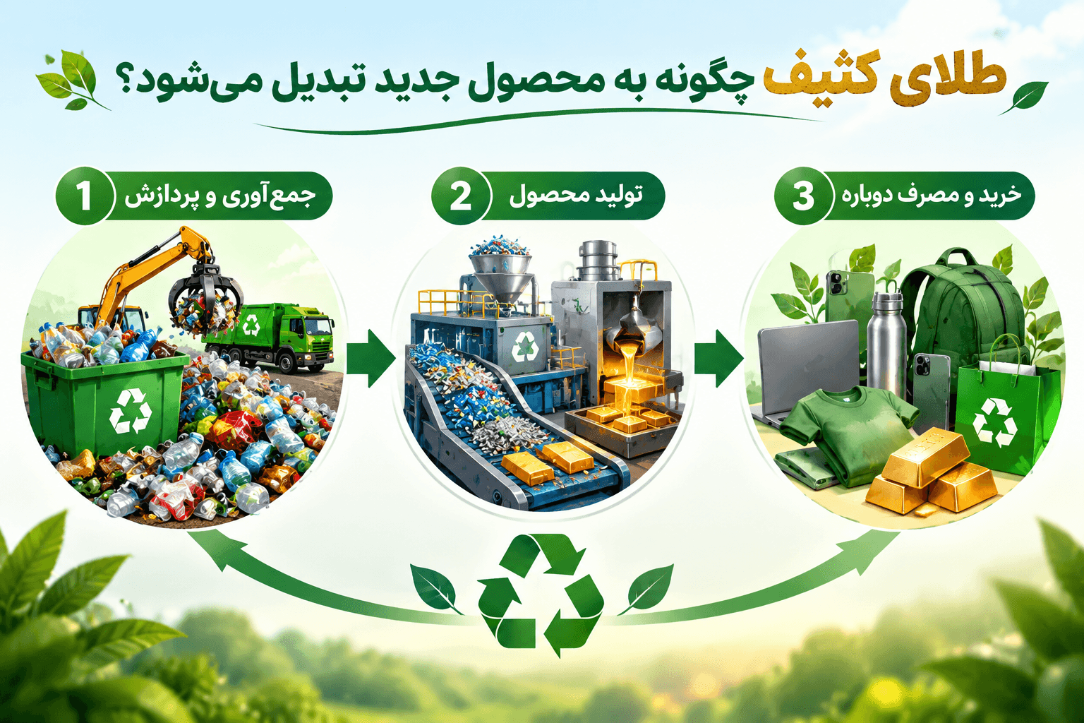 طلای کثیف چگونه به محصول جدید تبدیل میشود؟