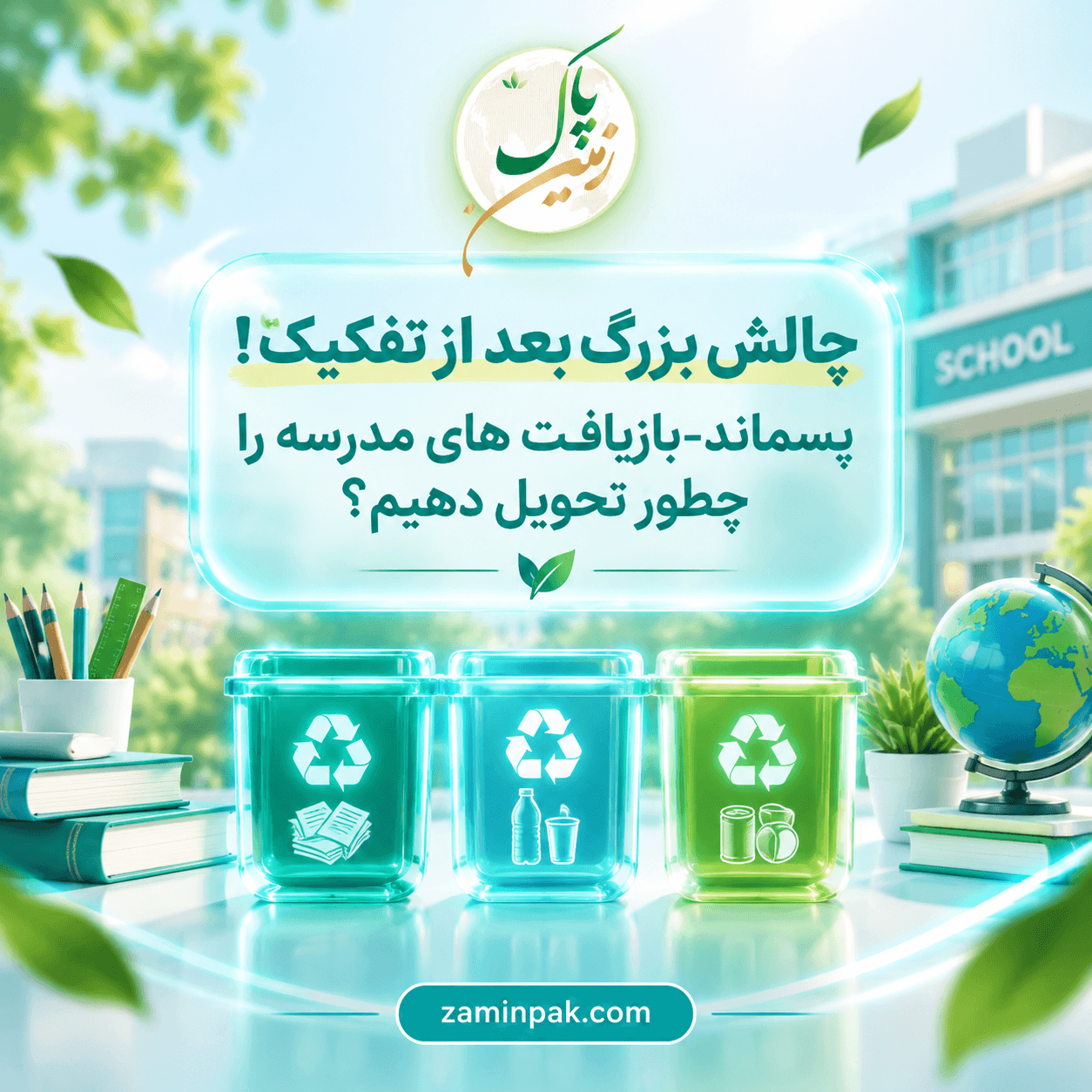 چالش بزرگ بعد از تفکیک! پسماند-بازیافت های مدرسه را چطور تحویل دهیم؟