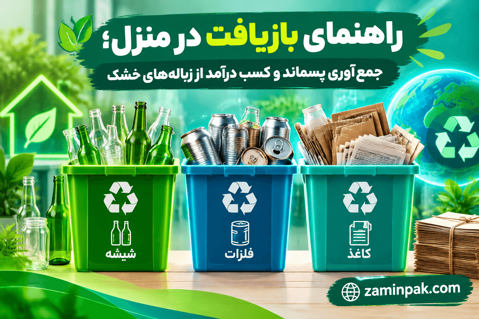 راهنمای بازیافت در منزل؛ جمع‌آوری پسماند و کسب درآمد از زباله‌های خشک