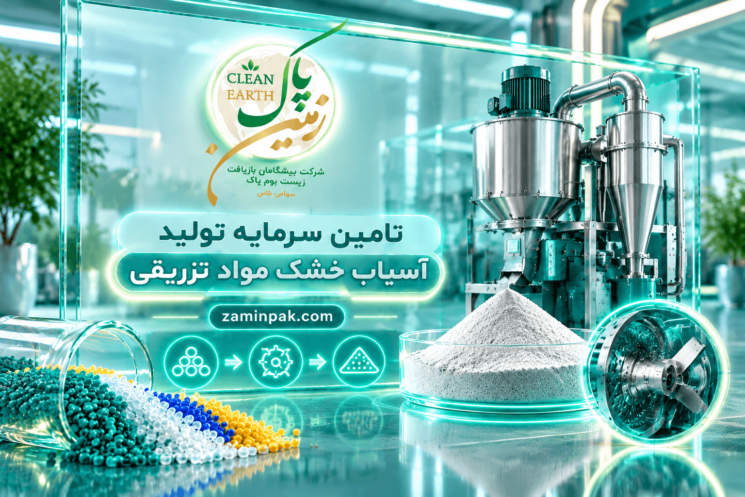 تامین سرمایه تولید آسیاب خشک مواد تزریقی